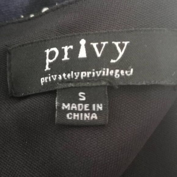 PRIVY BLACK & SILVER MINI DRESS SZ.S EUC. - Picture 11 of 13